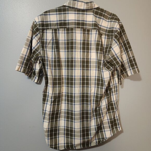 Carhartt Mens Button Down Plaid Shirt Medium  Relaxed Fit - Picture 5 of 8